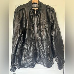 Faux leather jacket